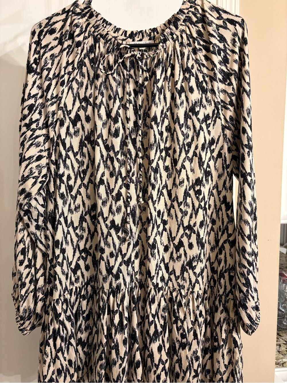 Tunic length blouse